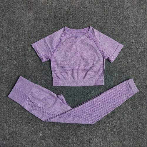 2/3/5PCS Seamless Women Yoga Set Workout Sportswear Gym Clothing