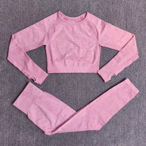 2/3/5PCS Seamless Women Yoga Set Workout Sportswear Gym Clothing