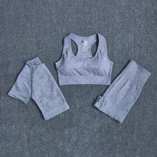 2/3/5PCS Seamless Women Yoga Set Workout Sportswear Gym Clothing