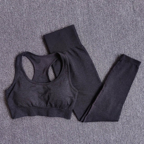 2/3/5PCS Seamless Women Yoga Set Workout Sportswear Gym Clothing