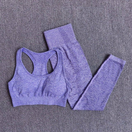 2/3/5PCS Seamless Women Yoga Set Workout Sportswear Gym Clothing