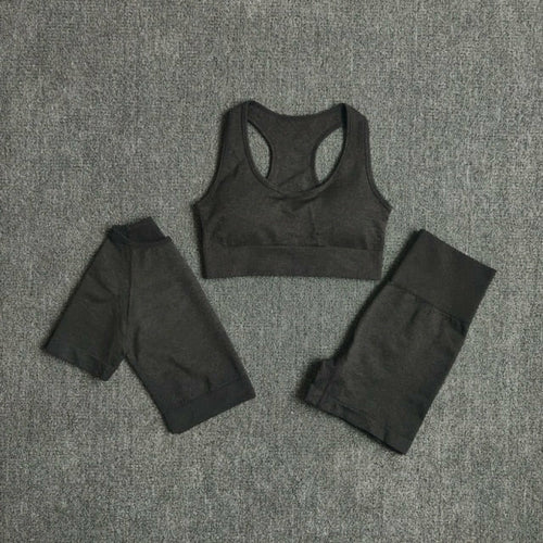 2/3/5PCS Seamless Women Yoga Set Workout Sportswear Gym Clothing