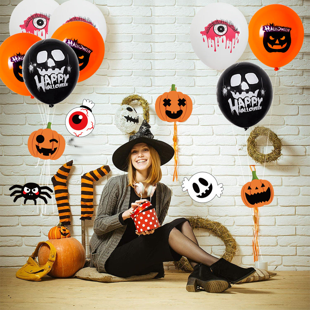 Halloween Balloon Pumpkin Emoji Latex Balloon