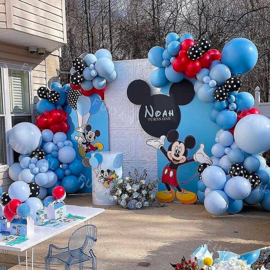 1Set Mickey Mouse Party Balloons Set Arch Garland Kit For Birthday