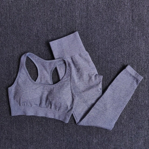 2/3/5PCS Seamless Women Yoga Set Workout Sportswear Gym Clothing