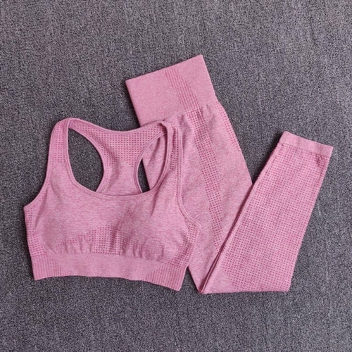 2/3/5PCS Seamless Women Yoga Set Workout Sportswear Gym Clothing